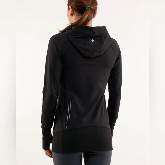Lululemon Run stay on course pullover women's size 4 black - Picture 2 of 13
